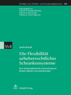 cover image of Die Flexibilität urheberrechtlicher Schrankensysteme